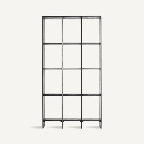 Étagère Nara chêne noir et marbre noir 110 cm Vical Home