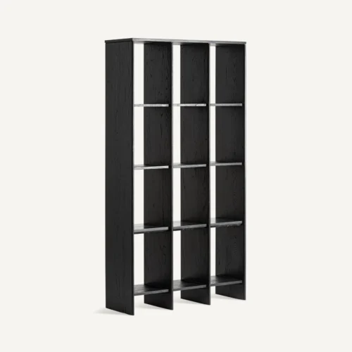 Étagère Nara chêne noir et marbre noir 110 cm Vical Home — vue 2