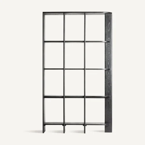 Étagère Nara chêne noir et marbre noir 123 cm Vical Home