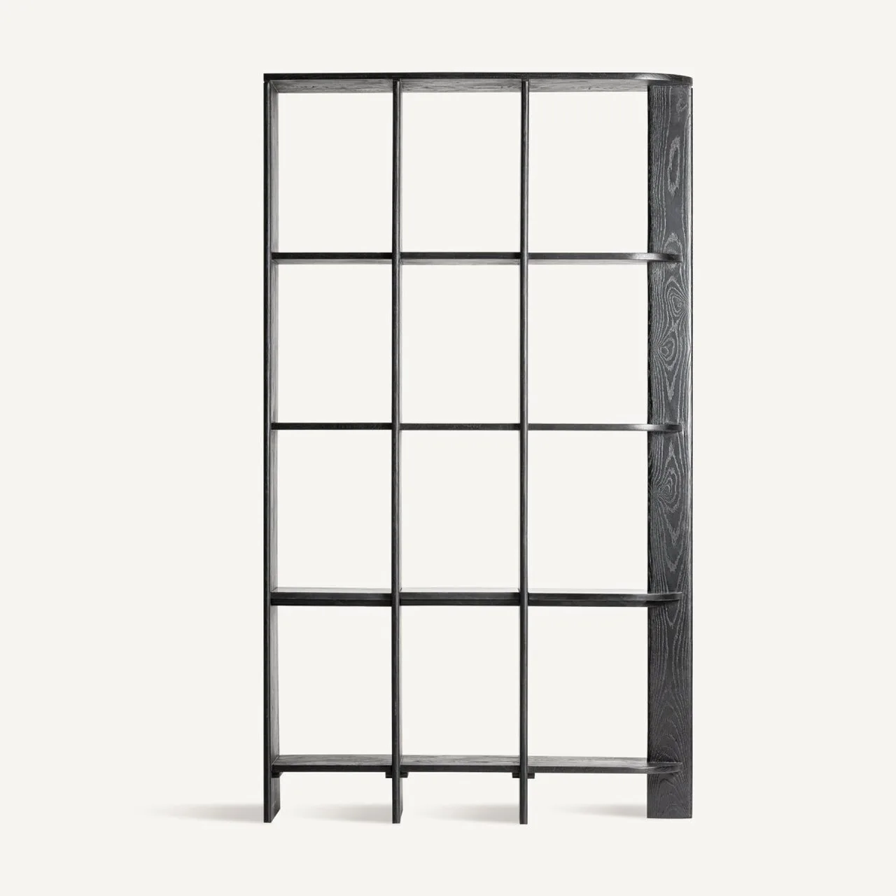 Étagère Nara chêne noir et marbre noir 123 cm Vical Home