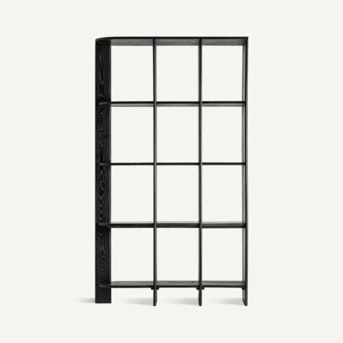 Étagère Nara chêne noir et marbre noir 123 cm Vical Home — vue 2