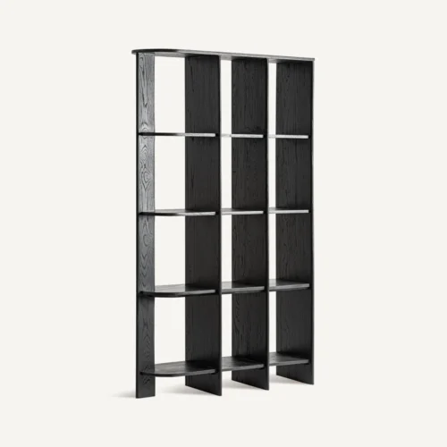 Étagère Nara chêne noir et marbre noir 123 cm Vical Home — vue 4