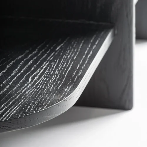 Étagère Nara chêne noir et marbre noir 123 cm Vical Home — vue 9