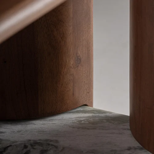 Étagère Sagy acacia et marbre blanc Vical Home — vue 4