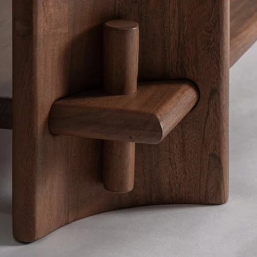 Étagère Sagy acacia et marbre blanc Vical Home — vue 7
