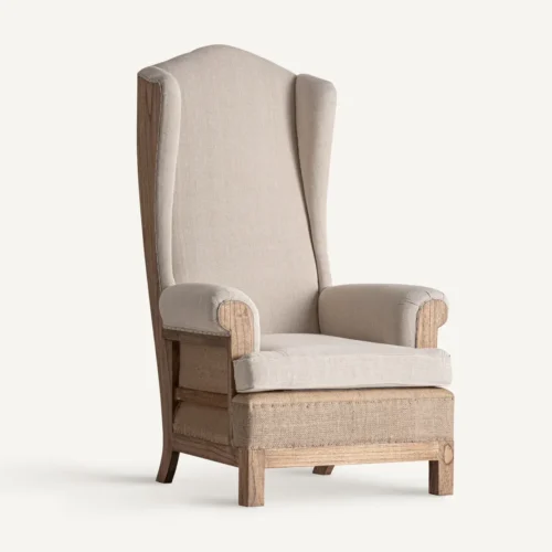 Fauteuil Arbaz lin crème Vical Home