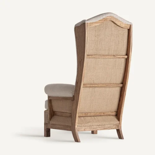 Fauteuil Arbaz lin crème Vical Home — vue 4