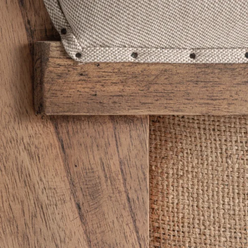 Fauteuil Arbaz lin crème Vical Home — vue 6