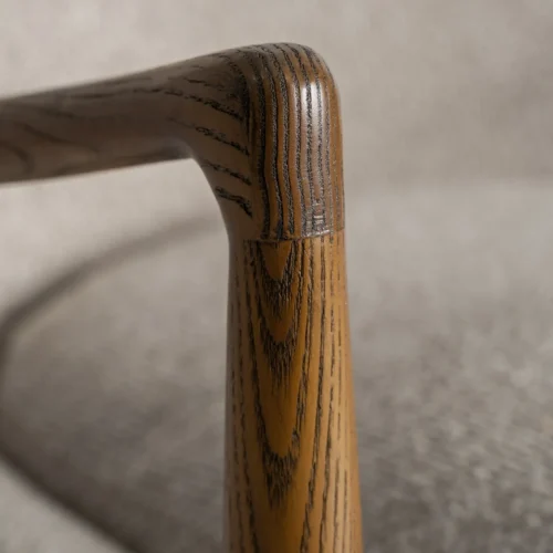 Fauteuil beige et frêne marron Vical Home — vue 6