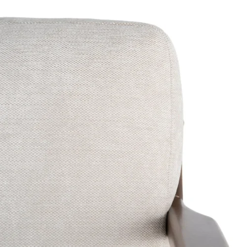 Fauteuil beige tissu-bois Ixia 69 cm — vue 3