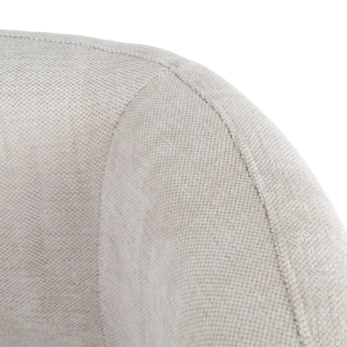Fauteuil beige tissu-bois Ixia 73 cm — vue 3