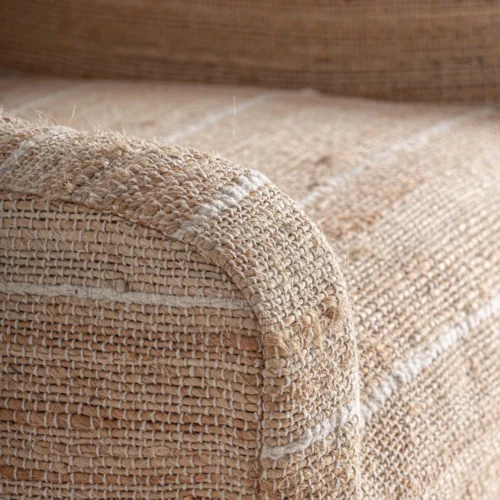 Fauteuil Chateris jute beige et manguier Vical Home — vue 5