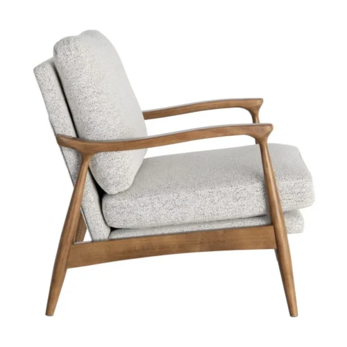 Fauteuil chiné blanc-gris Ixia 72 cm — vue 4