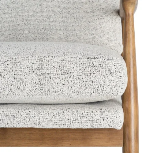 Fauteuil chiné blanc-gris Ixia 72 cm — vue 5
