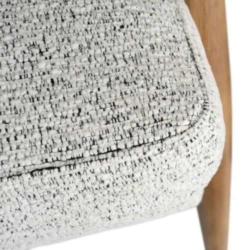 Fauteuil chiné blanc-gris Ixia 72 cm — vue 7
