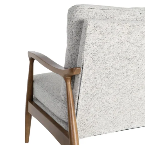 Fauteuil chiné blanc-gris Ixia 72 cm — vue 9