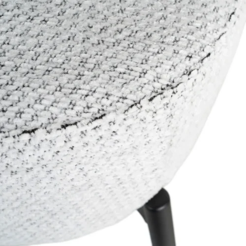 Fauteuil chiné blanc-noir Ixia 61 cm — vue 7