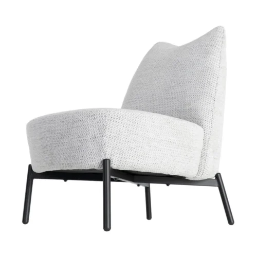 Fauteuil chiné blanc-noir Ixia 61 cm — vue 8