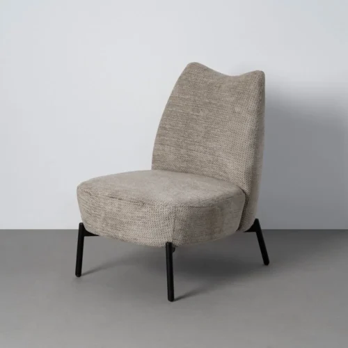 Fauteuil chiné crème Ixia 61 cm