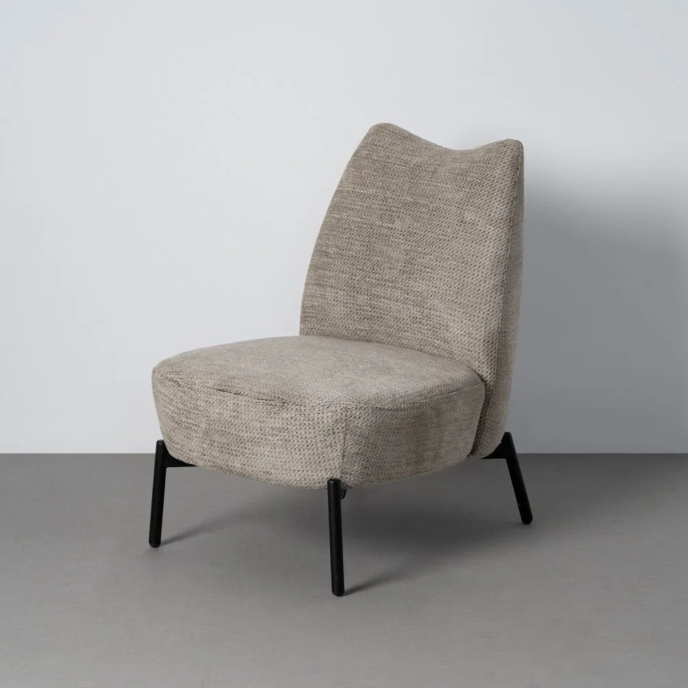 Fauteuil chiné crème Ixia 61 cm