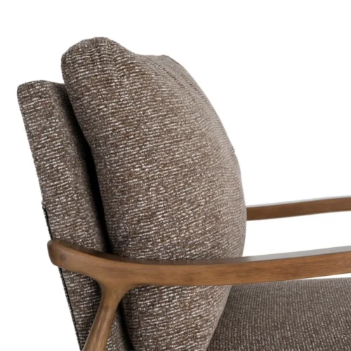 Fauteuil chiné marron Ixia 72 cm — vue 2