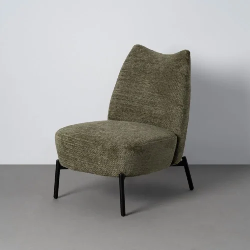 Fauteuil chiné vert Ixia 61 cm