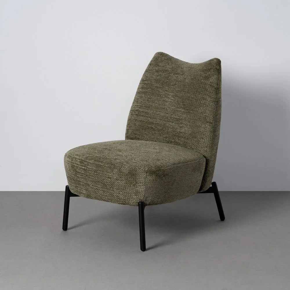 Fauteuil chiné vert Ixia 61 cm