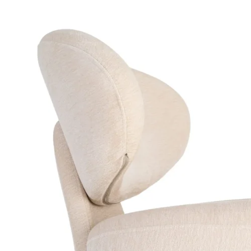Fauteuil crème tissu Ixia 77 cm — vue 2
