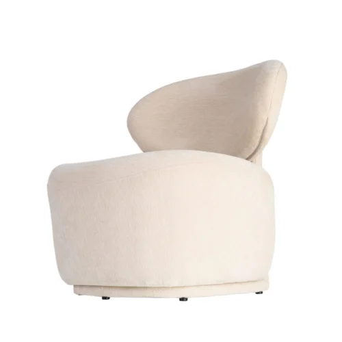Fauteuil crème tissu Ixia 77 cm — vue 4