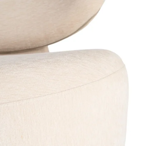 Fauteuil crème tissu Ixia 77 cm — vue 7