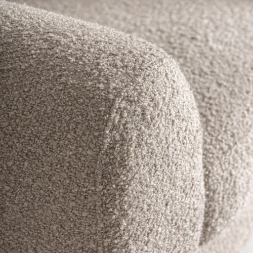 Fauteuil Elise blanc cassé chiné et doré Vical Home — vue 5