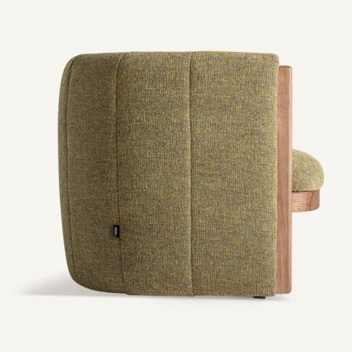 Fauteuil Fiac jaune chiné Vical Home — vue 3