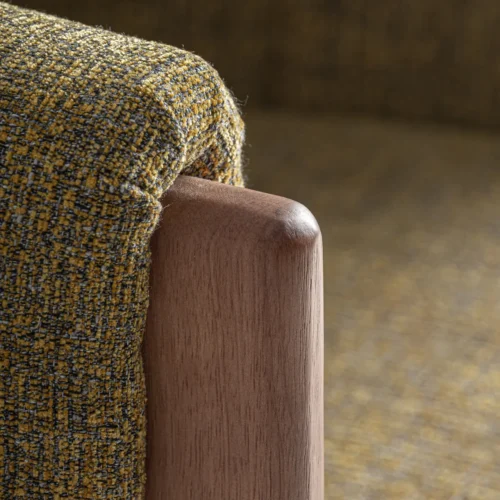 Fauteuil Fiac jaune chiné Vical Home — vue 5