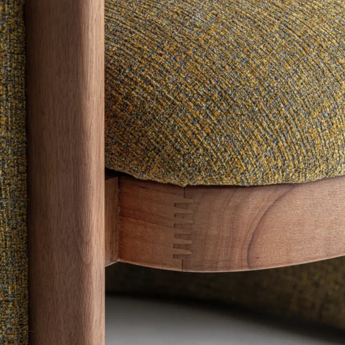 Fauteuil Fiac jaune chiné Vical Home — vue 7