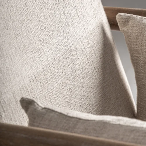 Fauteuil Grebin bouleau et coton beige Vical Home — vue 6