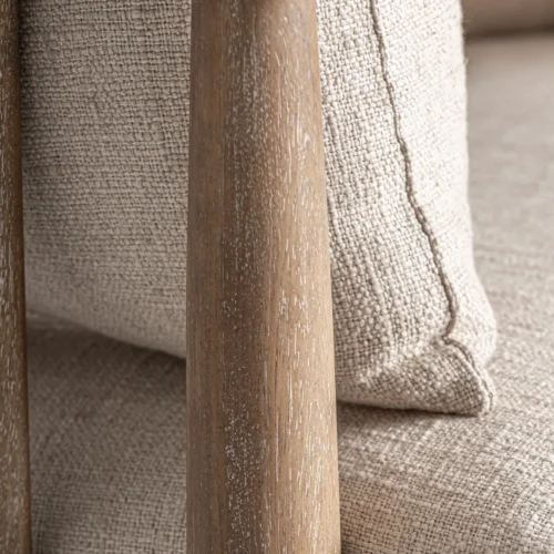 Fauteuil Grebin bouleau et coton beige Vical Home — vue 7