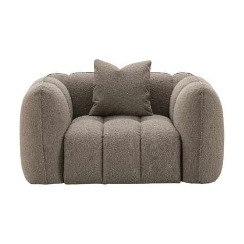 Fauteuil Hogan mocca chunky ignifugé Richmond Interiors — vue 3