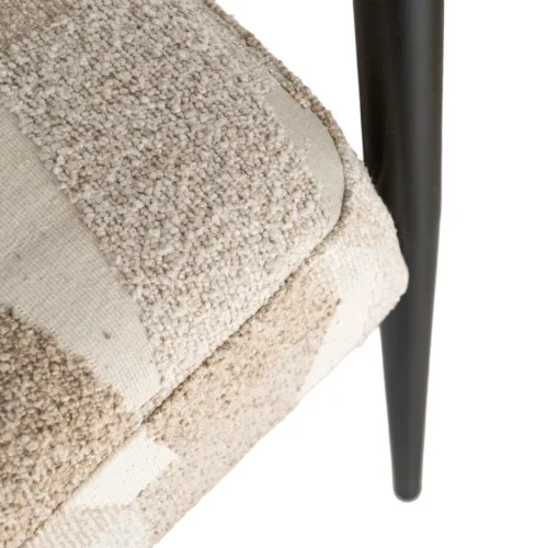 Fauteuil imprimé beige Ixia 64,5 cm — vue 9