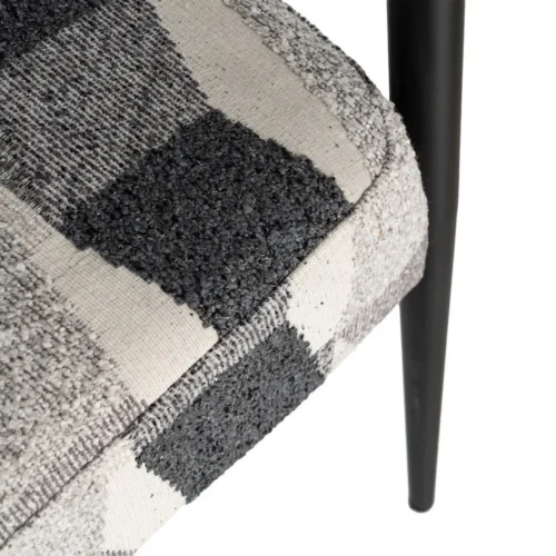 Fauteuil imprimé gris Ixia 64,5 cm — vue 9
