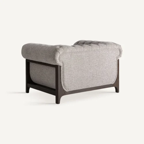 Fauteuil Ipswich frêne marron et gris Vical Home — vue 4