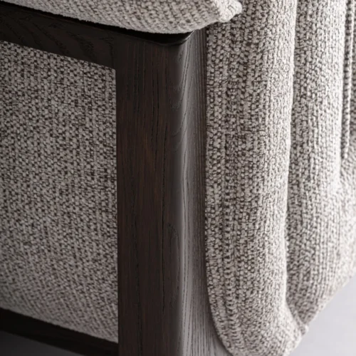Fauteuil Ipswich frêne marron et gris Vical Home — vue 7