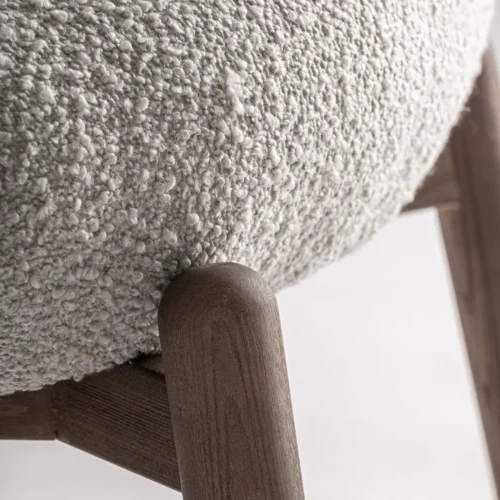 Fauteuil Jacquard orme clair et beige 98 cm Vical Home — vue 7