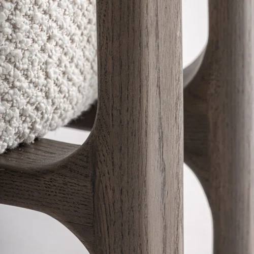 Fauteuil Kelan frêne marron et blanc cassé Vical Home — vue 7