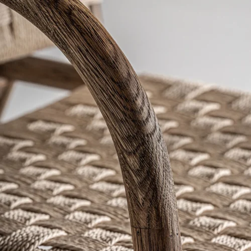Fauteuil Larreule chêne et corde Vical Home — vue 6