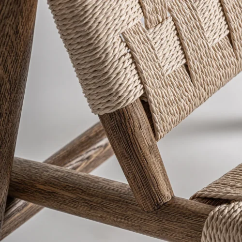 Fauteuil Larreule chêne et corde Vical Home — vue 7
