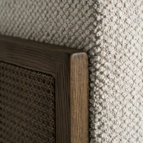 Fauteuil Leiwen frêne marron et beige Vical Home — vue 6