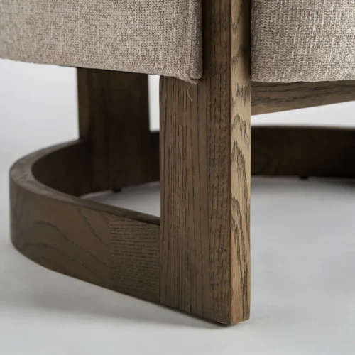 Fauteuil Leutasch frêne naturel et taupe Vical Home — vue 6