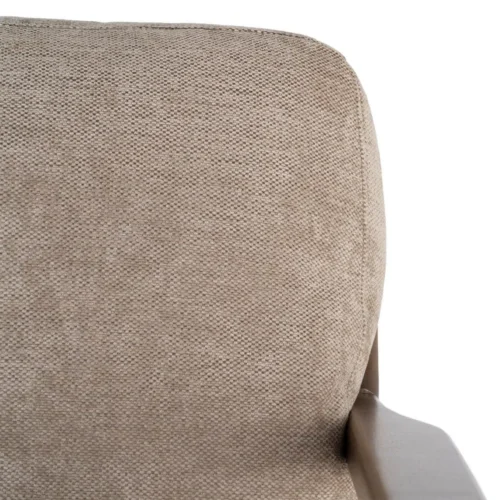 Fauteuil marron tissu-bois Ixia 69 cm — vue 3