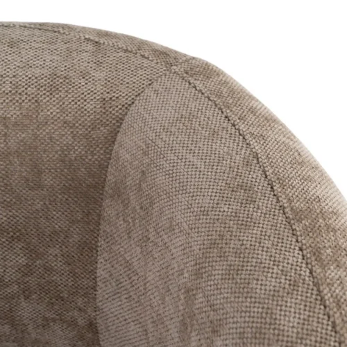 Fauteuil marron tissu-bois Ixia 73 cm — vue 3