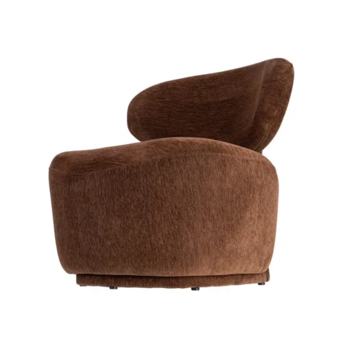 Fauteuil marron tissu Ixia 77 cm — vue 4